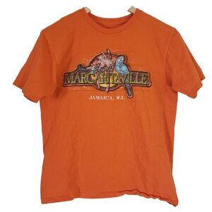 Jimmy Buffet Margaritaville Orange Unisex T Shirt Size M‎ Short Sleeve Vacation